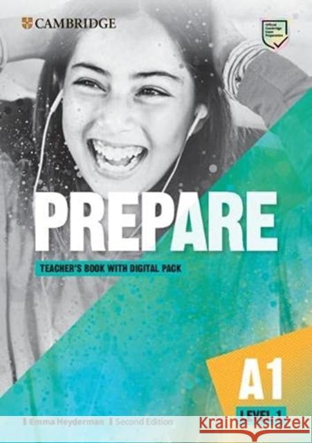 Prepare Level 1 Teacher's Book with Digital Pack Emma Heyderman   9781009023023 Cambridge University Press - książka