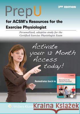 Prepu for Acsm's Resources for the Exercise Physiologist American College of Sports Medicine 9781975180676 Wolters Kluwer Health (JL) - książka