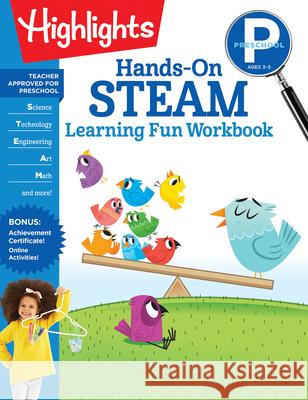 Preschool Hands-On Steam Learning Fun Workbook Highlights Learning 9781644721865 Highlights Learning - książka