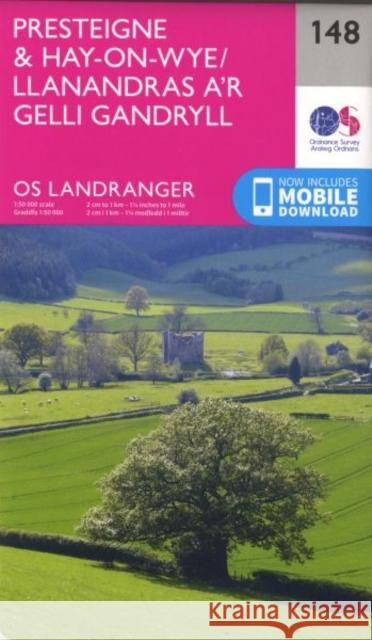 Presteigne & Hay-on-Wye / Llanandras A'r Gelli Gandryll Ordnance Survey 9780319262467 Ordnance Survey - książka