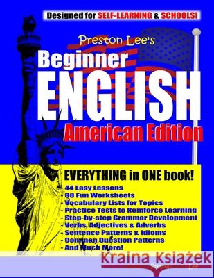 Preston Lee's Beginner English American Edition Matthew Preston Kevin Lee 9781704123820 Independently Published - książka