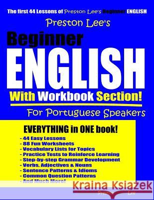 Preston Lee's Beginner English With Workbook Section For Portuguese Speakers Matthew Preston Kevin Lee 9781096087526 Independently Published - książka