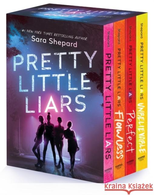 Pretty Little Liars 4-Book Paperback Box Set: Pretty Little Liars, Flawless Perfect, Unbelievable Sara Shepard 9780063144644 Harperteen - książka