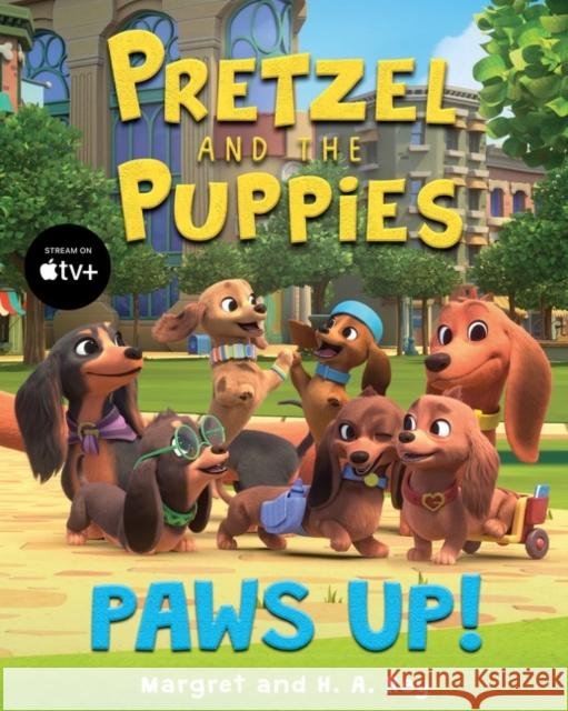 Pretzel and the Puppies: Paws Up! Margret Rey 9780358653066 HarperCollins Publishers Inc - książka