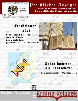 Preussischer Anzeiger: Das politische Monatsmagazin - Ausgabe November / Dezember Krienen, Tanja 9781493729845 Createspace - książka