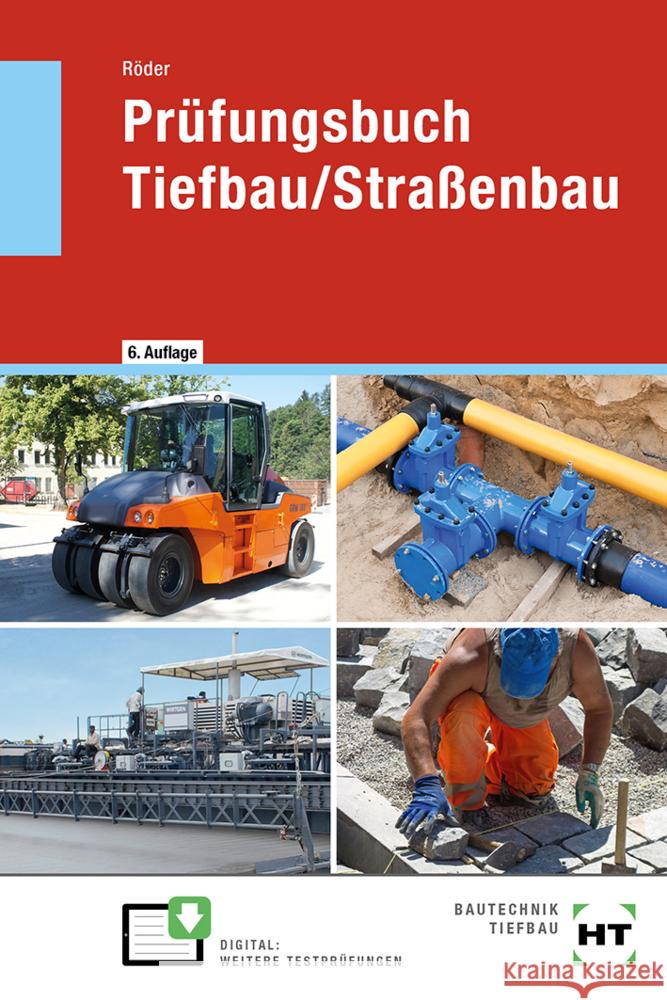 Prüfungsbuch Tiefbau/Straßenbau Röder, Lutz 9783582940179 Handwerk und Technik - książka