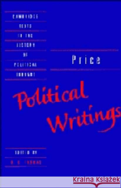 Price: Political Writings Richard Price 9780521401623 CAMBRIDGE UNIVERSITY PRESS - książka