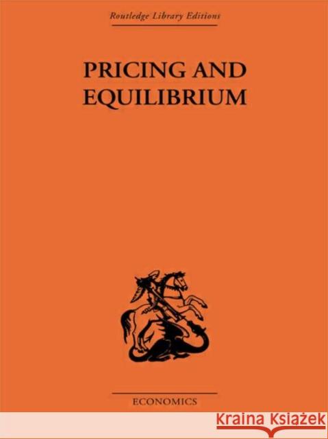 Pricing and Equilibrium Erich Schneider 9780415313193 Routledge - książka