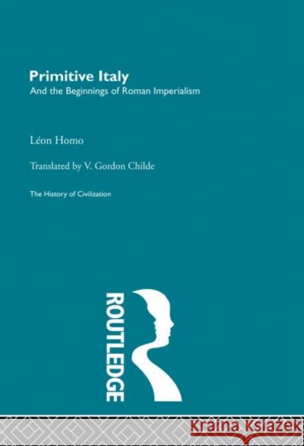 Primitive Italy Leon Homo Leon Homo  9780415155809 Taylor & Francis - książka