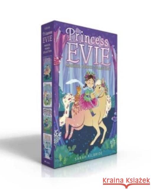 Princess Evie Magical Ponies Collection (Boxed Set): The Forest Fairy Pony; Unicorn Riding Camp; The Rainbow Foal; The Enchanted Snow Pony Sarah Kilbride Sophie Tilley 9781665940016 Aladdin Paperbacks - książka