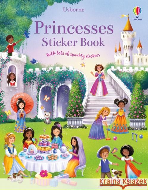 Princesses Sticker Book Fiona Watt 9781801314909 Usborne Publishing Ltd - książka