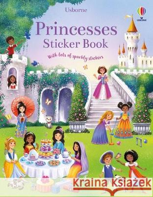 Princesses Sticker Book Fiona Watt Elzbieta Jarzabek 9781805317845 Usborne Books - książka