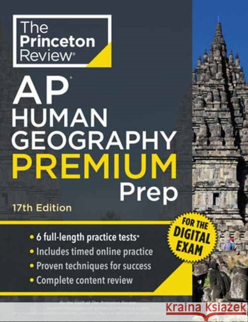 Princeton Review AP Human Geography Premium Prep, 17th Edition: 6 Practice Tests + Digital Practice Online + Content Review Princeton Review 9780593518519 Princeton Review - książka