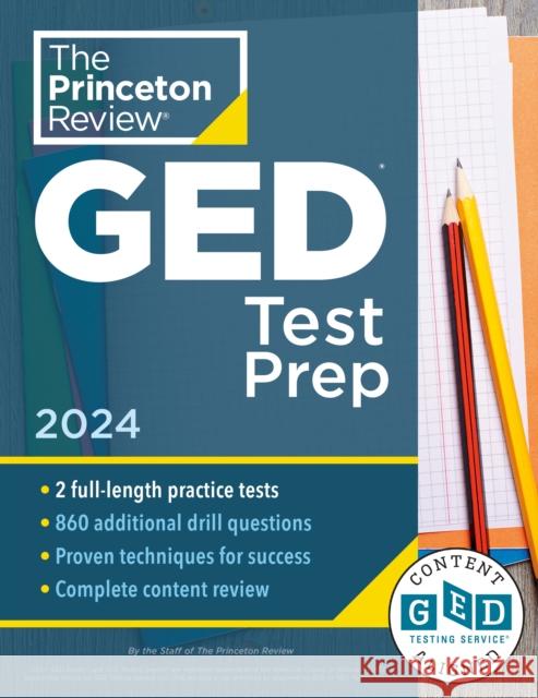 Princeton Review GED Test Prep, 2024: 2 Practice Tests + Review & Techniques + Online Features Princeton Review 9780593516973 Random House USA Inc - książka