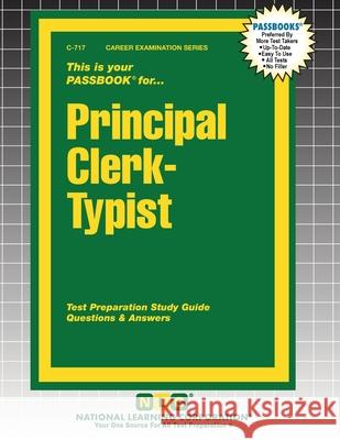 Principal Clerk-Typist Passbooks 9781799307174 National Learning Corp - książka