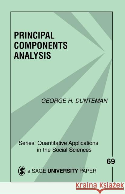 Principal Components Analysis George H. Dunteman Michael S. Lewis-Beck 9780803931046 Sage Publications - książka