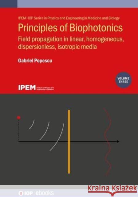 Principles of Biophotonics: Field Propagation Gabriel Popescu 9780750316453 Iop Publishing Ltd - książka