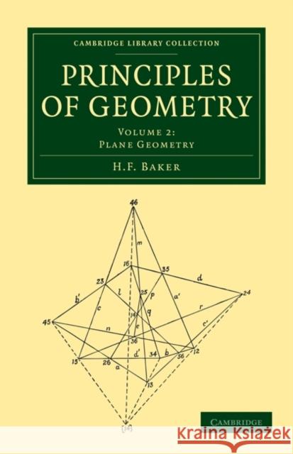 Principles of Geometry H. F. Baker 9781108017787 Cambridge University Press - książka