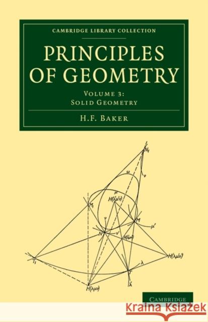 Principles of Geometry H. F. Baker 9781108017794 Cambridge University Press - książka