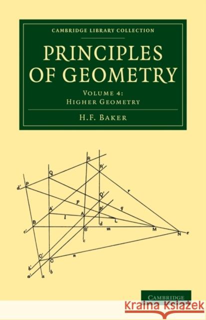 Principles of Geometry H. F. Baker 9781108017800 Cambridge University Press - książka