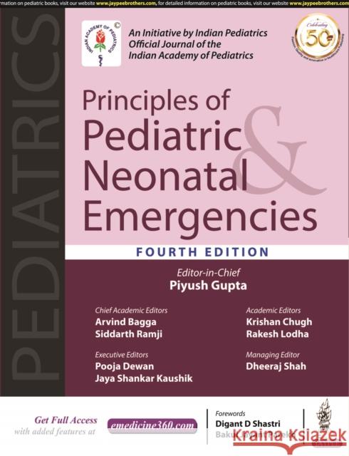 Principles of Pediatric & Neonatal Emergencies Piyush Gupta   9789389587203 Jaypee Brothers Medical Publishers - książka