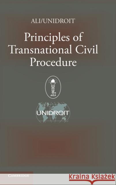 Principles of Transnational Civil Procedure American Law Institute 9780521855013 Cambridge University Press - książka