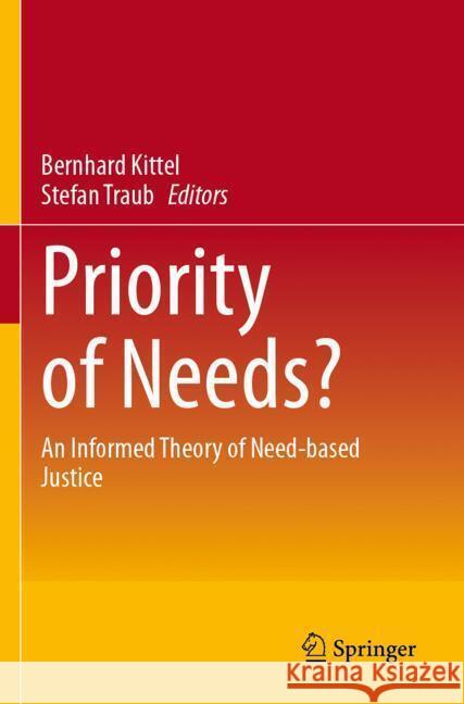 Priority of Needs?  9783031530531 Springer - książka