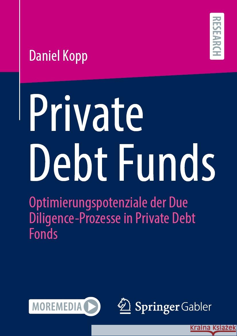 Private Debt Funds: Optimierungspotenziale Der Due Diligence-Prozesse in Private Debt Fonds Daniel Kopp 9783658463830 Springer Gabler - książka
