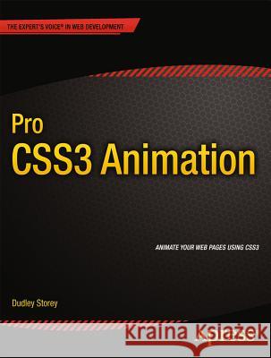 Pro Css3 Animation Storey, Dudley 9781430247227  - książka