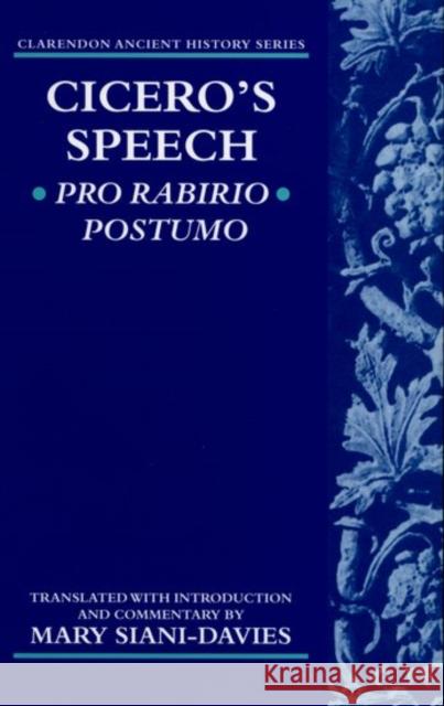 Pro Rabirio Postumo Cicero 9780199240968 Oxford University Press - książka