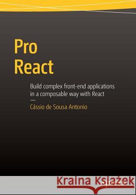 Pro React Cassio D 9781484212615 Apress - książka