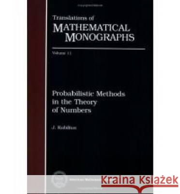 Probabilistic Methods in the Theory of Numbers Jonas Kubilius G. Burgie S. Schuur 9780821815618 American Mathematical Society - książka