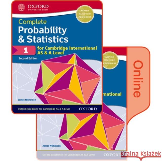 Probability & Statistics 1 for Cambridge International as & a Level: Print & Online Student Book Pack Nicholson, James 9780198427575 Oxford University Press - książka