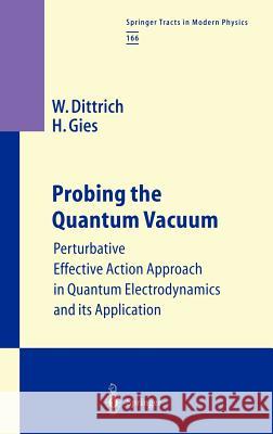 Probing the Quantum Vacuum: Perturbative Effective Action Approach in Quantum Electrodynamics and Its Application Dittrich, Walter 9783540674283 Springer - książka