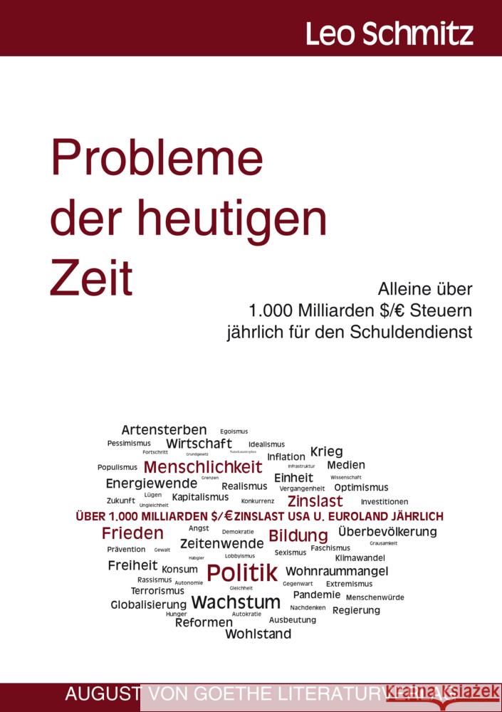 Probleme der heutigen Zeit Schmitz, Leo 9783837228267 Frankfurter Literaturverlag - książka