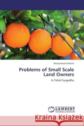 Problems of Small Scale Land Owners : In Tehsil Sargodha Faheem, Muhammad 9783846557617 LAP Lambert Academic Publishing - książka