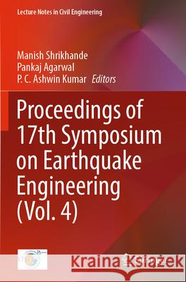 Proceedings of 17th Symposium on Earthquake Engineering (Vol. 4)  9789819914616 Springer Nature Singapore - książka