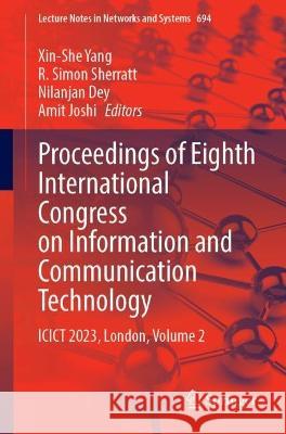 Proceedings of Eighth International Congress on Information and Communication Technology  9789819930906 Springer Nature Singapore - książka