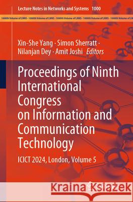 Proceedings of Ninth International Congress on Information and Communication Technology  9789819732883 Springer Nature Singapore - książka