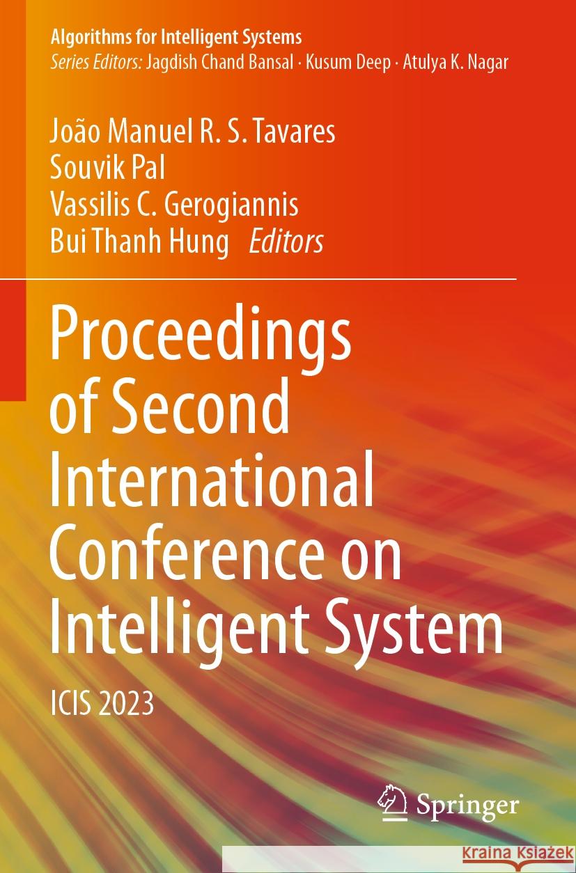 Proceedings of Second International Conference on Intelligent System  9789819990122 Springer Nature Singapore - książka