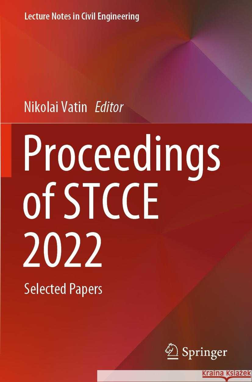 Proceedings of STCCE 2022  9783031146251 Springer International Publishing - książka