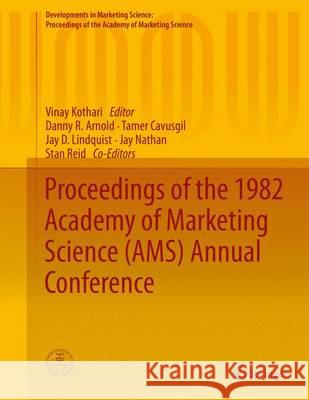 Proceedings of the 1982 Academy of Marketing Science (Ams) Annual Conference Kothari, Vinay 9783319169453 Springer - książka