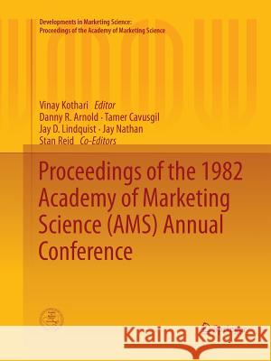 Proceedings of the 1982 Academy of Marketing Science (Ams) Annual Conference Kothari, Vinay 9783319386768 Springer - książka