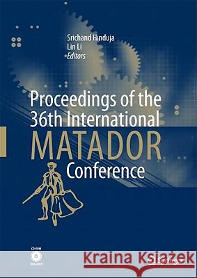 Proceedings of the 36th International Matador Conference Hinduja, Srichand 9781849964319 Not Avail - książka