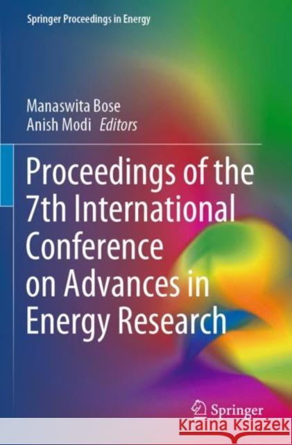 Proceedings of the 7th International Conference on Advances in Energy Research  9789811559570 Springer Singapore - książka