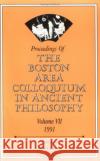 Proceedings of the Boston Area Colloquium in Ancient Philosophy  9780819185617 University Press of America