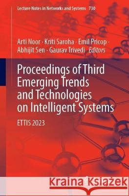 Proceedings of Third Emerging Trends and Technologies on Intelligent Systems 9789819939626 Springer Nature Singapore - książka