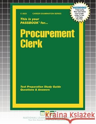 Procurement Clerk Passbooks 9781799326236 National Learning Corp - książka