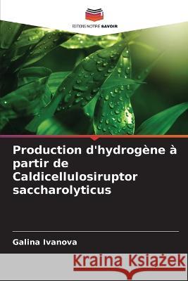 Production d'hydrogene a partir de Caldicellulosiruptor saccharolyticus Galina Ivanova   9786206024224 Editions Notre Savoir - książka