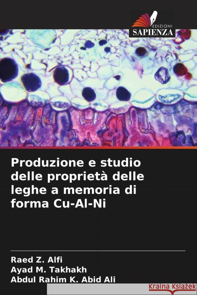 Produzione e studio delle proprietà delle leghe a memoria di forma Cu-Al-Ni Alfi, Raed Z., Takhakh, Ayad M., Abid Ali, Abdul Rahim K. 9786208544096 Edizioni Sapienza - książka